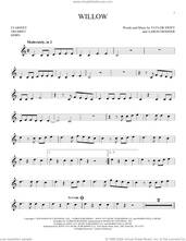 Cover icon of willow sheet music for Solo Instrument (treble clef low) by Taylor Swift and Aaron Dessner, intermediate skill level