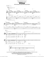 Cover icon of willow sheet music for guitar (tablature) by Taylor Swift and Aaron Dessner, intermediate skill level