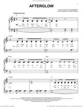 Cover icon of Afterglow sheet music for piano solo by Ed Sheeran, David Hodges and Fred Gibson, easy skill level