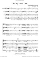 Cover icon of Not My Father's Son (from Kinky Boots) (arr. Doug Watts) sheet music for choir (SSAATB) by Cyndi Lauper and Doug Watts, intermediate skill level