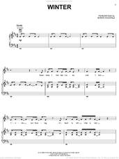 Cover icon of Winter sheet music for voice, piano or guitar by Shawn McDonald, intermediate skill level