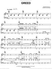 Cover icon of Greed sheet music for voice, piano or guitar by Shawn McDonald, intermediate skill level