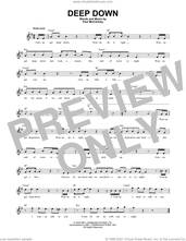 Cover icon of Deep Down sheet music for voice and other instruments (fake book) by Paul McCartney, intermediate skill level