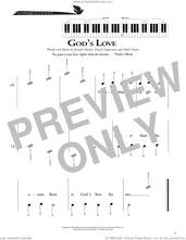 Cover icon of God's Love sheet music for piano solo (method) by Joseph Martin, David Angerman and Mark Hayes, David Angerman, Joseph M. Martin and Mark Hayes, beginner piano (method)