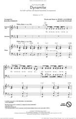 Cover icon of Dynamite (arr. Roger Emerson) sheet music for choir (SAB: soprano, alto, bass) by BTS, Roger Emerson, Dave Stewart and Jessica  Agombar, intermediate skill level