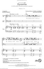 Cover icon of Dynamite (arr. Roger Emerson) sheet music for choir (SATB: soprano, alto, tenor, bass) by BTS, Roger Emerson, Dave Stewart and Jessica  Agombar, intermediate skill level