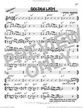 Cover icon of Golden Lady [Reharmonized version] (arr. Jack Grassel) sheet music for voice and other instruments (real book) by Stevie Wonder and Jack Grassel, intermediate skill level