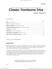 Cover icon of Classic Trombone Trios (8 Pieces) (COMPLETE) sheet music for trombone trio by Gerald Felker and Miscellaneous, classical score, intermediate skill level