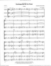 Cover icon of Contrapuntal Six For Three (COMPLETE) sheet music for saxophone trio by Paul M. Stouffer and Miscellaneous, classical score, intermediate skill level