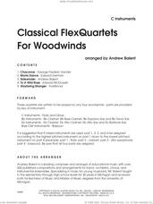 Cover icon of Classical Flexquartets For Woodwinds (complete set of parts) sheet music for wind quartet by Andrew Balent and Miscellaneous, classical score, intermediate skill level