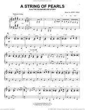 Cover icon of A String Of Pearls [Jazz version] (from The Glenn Miller Story) (arr. Brent Edstrom) sheet music for piano solo by Eddie DeLange, Brent Edstrom and Jerry Gray, intermediate skill level