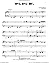 Cover icon of Sing, Sing, Sing [Jazz version] (arr. Brent Edstrom) sheet music for piano solo by Benny Goodman, Brent Edstrom and Louis Prima, intermediate skill level