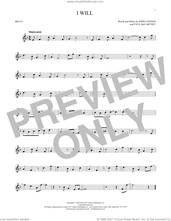 Cover icon of I Will sheet music for Hand Bells Solo (bell solo) by The Beatles, John Lennon and Paul McCartney, wedding score, intermediate Hand Bells Solo (bell)
