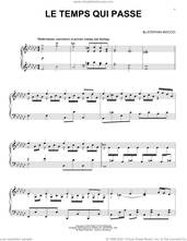 Cover icon of Le Temps Qui Passe sheet music for piano solo by Stephan Moccio, intermediate skill level