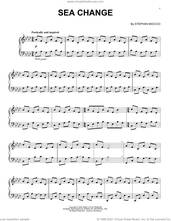 Cover icon of Sea Change sheet music for piano solo by Stephan Moccio, intermediate skill level
