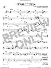 Cover icon of The Mandalorian (from Star Wars: The Mandalorian) (arr Paul Murtha) sheet music for concert band (pt.3 - violin) by Ludwig Göransson and Paul Murtha, intermediate skill level