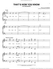 Cover icon of That's How You Know (from Enchanted) sheet music for accordion by Alan Menken, Amy Adams and Stephen Schwartz, intermediate skill level