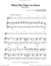 Cover icon of When The Chips Are Down (from Hadestown) sheet music for voice and piano by Anais Mitchell, intermediate skill level
