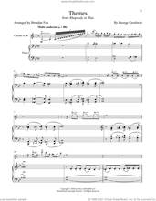 Cover icon of Rhapsody In Blue (Themes) sheet music for clarinet and piano by George Gershwin and Brendan Fox, classical score, intermediate skill level