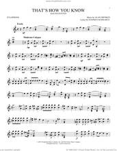 Cover icon of That's How You Know (from Enchanted) sheet music for Xylophone Solo (xilofone, xilofono, silofono) by Amy Adams, Alan Menken and Stephen Schwartz, intermediate skill level