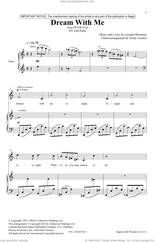 Cover icon of Dream With Me (from Peter Pan Suite) (arr. Emily Crocker) sheet music for choir (SA) by Leonard Bernstein and Emily Crocker, intermediate skill level