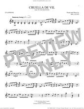 Cover icon of Cruella De Vil (from 101 Dalmations) sheet music for Xylophone Solo (xilofone, xilofono, silofono) by Mel Leven, intermediate skill level