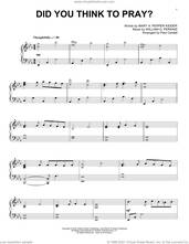 Cover icon of Did You Think To Pray? sheet music for piano solo by Paul Cardall, Mary A. Pepper Kidder and William O. Perkins, intermediate skill level