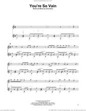 Cover icon of You're So Vain sheet music for guitar solo by Carly Simon and Charles Duncan, intermediate skill level