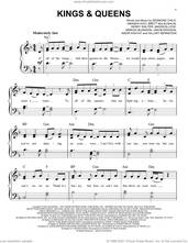 Cover icon of Kings and Queens, (easy) sheet music for piano solo by Ava Max, Amanda Koci, Brett McLaughlin, Desmond Child, Henry Walter, Hillary Bernstein, Jakob Erixson, Madison Love, Mimoza Blinsson and Nadir Khayat, easy skill level