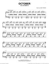 Cover icon of October sheet music for piano solo by Yann Tiersen, classical score, intermediate skill level