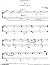 Cover icon of Lilt sheet music for piano solo by Nico Muhly, classical score, intermediate skill level