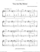 Cover icon of You Are My Mirror sheet music for piano solo by Hans-Gunter Heumann, classical score, intermediate skill level