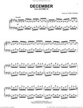 Cover icon of December sheet music for piano solo by Yann Tiersen, classical score, intermediate skill level