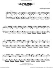 Cover icon of September sheet music for piano solo by Yann Tiersen, classical score, intermediate skill level