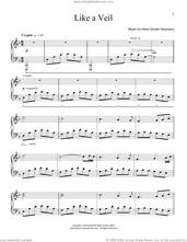 Cover icon of Like A Veil sheet music for piano solo by Hans-Gunter Heumann, classical score, intermediate skill level