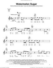 Cover icon of Watermelon Sugar sheet music for ukulele by Harry Styles, Mitchell Rowland, Tom Hull and Tyler Johnson, intermediate skill level