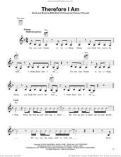 Cover icon of Therefore I Am sheet music for ukulele by Billie Eilish, intermediate skill level
