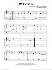 Cover icon of my future, (beginner) sheet music for piano solo by Billie Eilish, beginner skill level