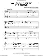 Cover icon of you should see me in a crown sheet music for piano solo by Billie Eilish and Benoit Louis Andre Roger Bordo, beginner skill level