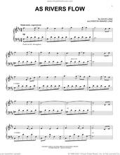 Cover icon of As Rivers Flow sheet music for piano solo by David Lanz and Kristin Amarie Lanz, intermediate skill level
