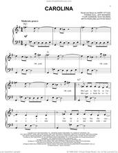 Cover icon of Carolina, (easy) sheet music for piano solo by Harry Styles, Alex Salibian, Jeff Bhasker, Mitch Rowland, Ryan Nasci, Tom Hull and Tyler Johnson, easy skill level