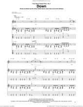 Cover icon of Down sheet music for guitar (tablature) by Stone Temple Pilots, Dean DeLeo, Eric Kretz, Robert DeLeo and Scott Weiland, intermediate skill level