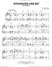 Cover icon of Strangers Like Me (from Tarzan) sheet music for piano solo by Phil Collins, easy skill level