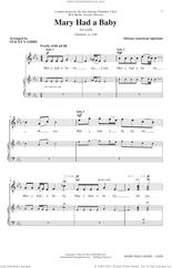 Cover icon of Mary Had A Baby (arr. Stacey V. Gibbs) sheet music for choir (SATB: soprano, alto, tenor, bass)  and Stacey Gibbs, intermediate skill level