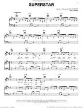 Cover icon of Superstar (Taylor's Version) sheet music for voice, piano or guitar by Taylor Swift and Liz Rose, intermediate skill level