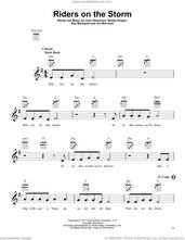 Cover icon of Riders On The Storm sheet music for ukulele by The Doors, Jim Morrison, John Densmore, Ray Manzarek and Robby Krieger, intermediate skill level