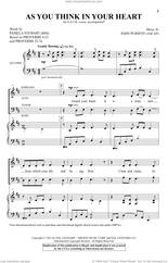 Cover icon of As You Think In Your Heart sheet music for choir (SATB: soprano, alto, tenor, bass) by John Purifoy, Pamela Stewart and Proverbs 4:23; 23:7, intermediate skill level