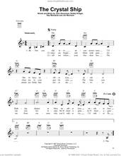 Cover icon of The Crystal Ship sheet music for ukulele by The Doors, Jim Morrison, John Densmore, Ray Manzarek and Robby Krieger, intermediate skill level