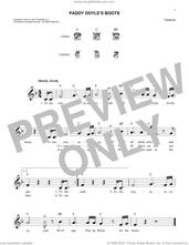 Cover icon of Paddy Doyle's Boots sheet music for voice and other instruments (fake book), intermediate skill level