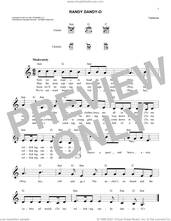Cover icon of Randy Dandy-O sheet music for voice and other instruments (fake book), intermediate skill level